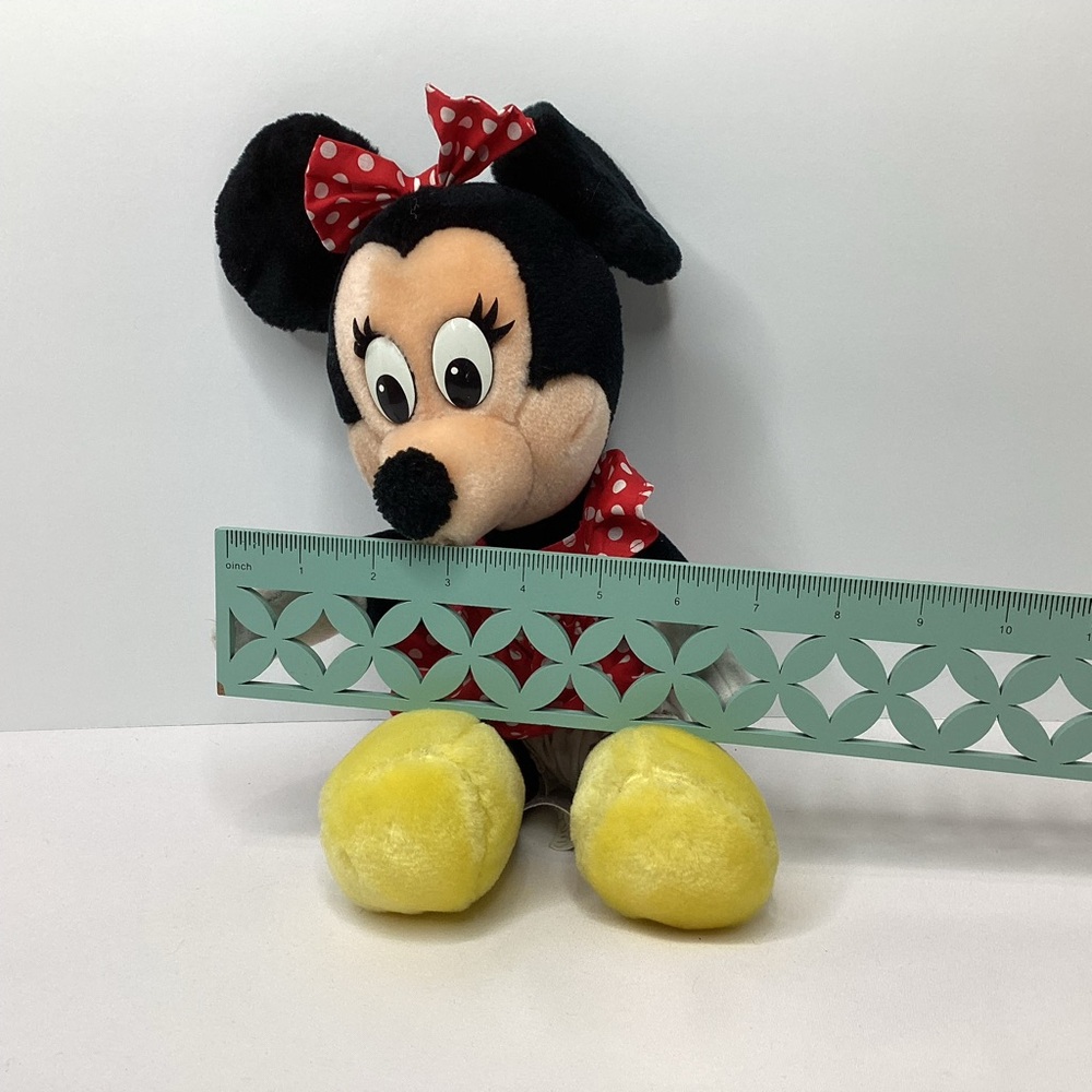 Disneyland Disney World Vintage Minnie Mouse 1980s 10" Plush Doll Stuffed Animal - Picture 9 of 9
